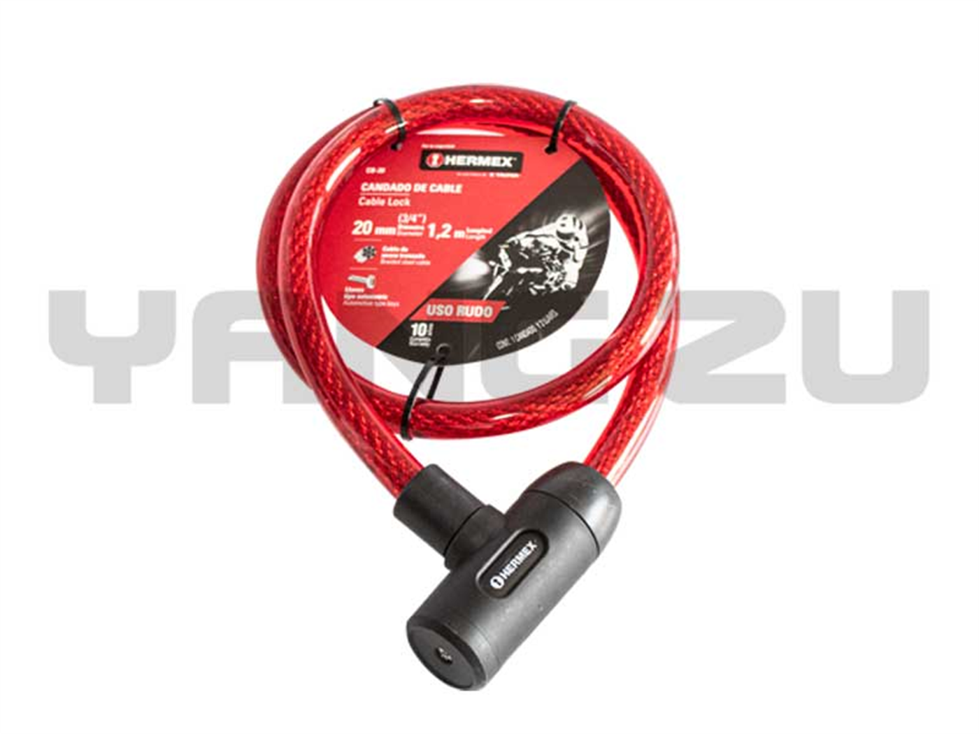 CADENA DE SEGURIDAD C/LLAVE 1.2M-20MM  HERMEX