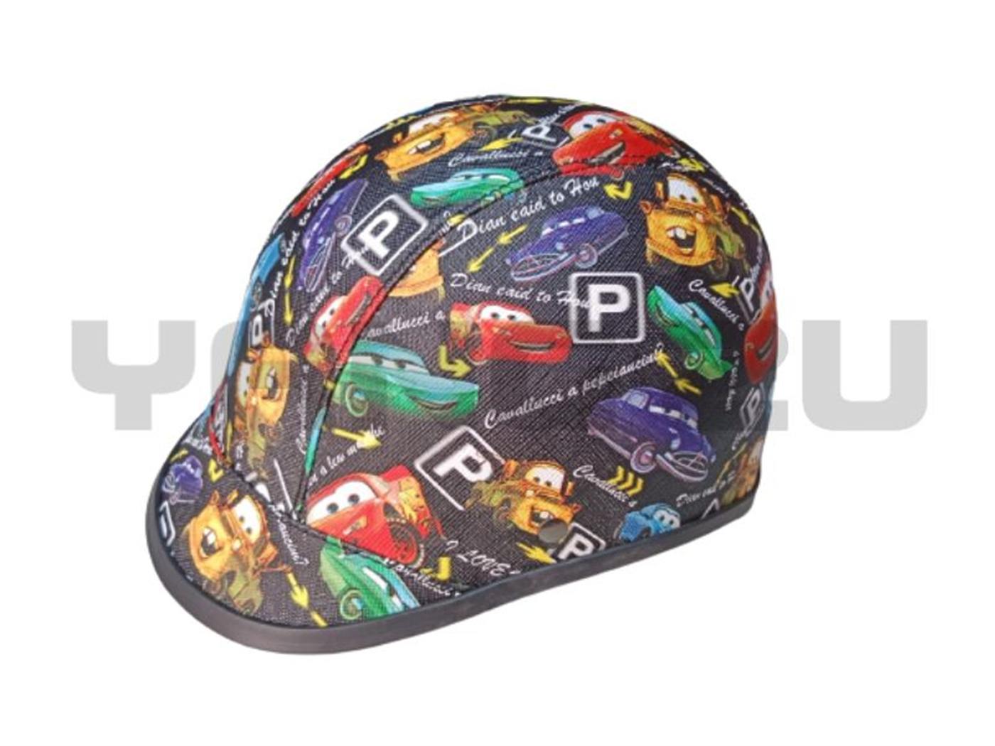 CASCO T-CHAVITO BEBE CARS NEGRO