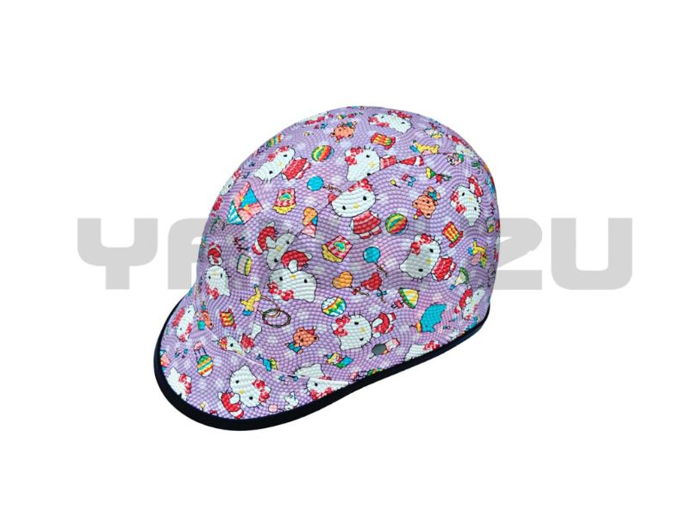CASCO T-CHAVITO NIÑA HELLO KITTY LILA